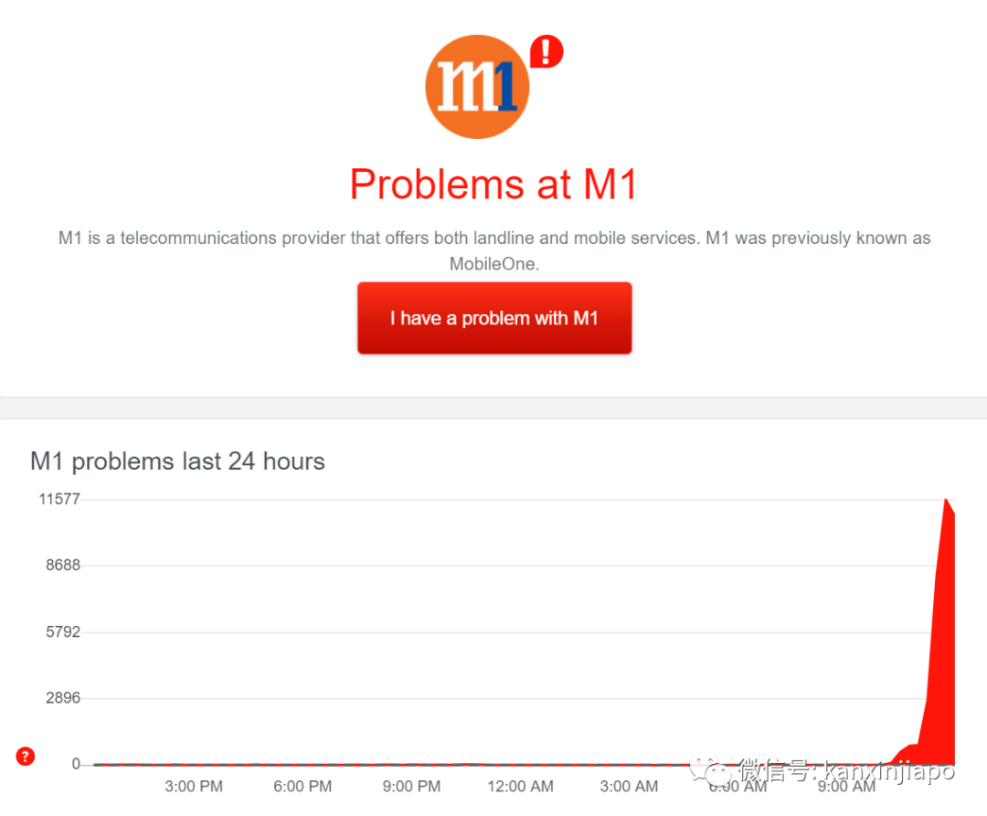 M1网络一个月内大崩溃两次，半个新加坡受影响