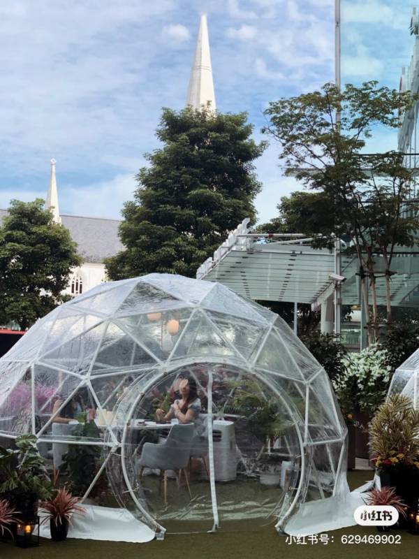 颜控必去🧚🏻♀️ 神仙透明圆顶咖啡屋!十月份限定活动,快闪倒计时 🔔