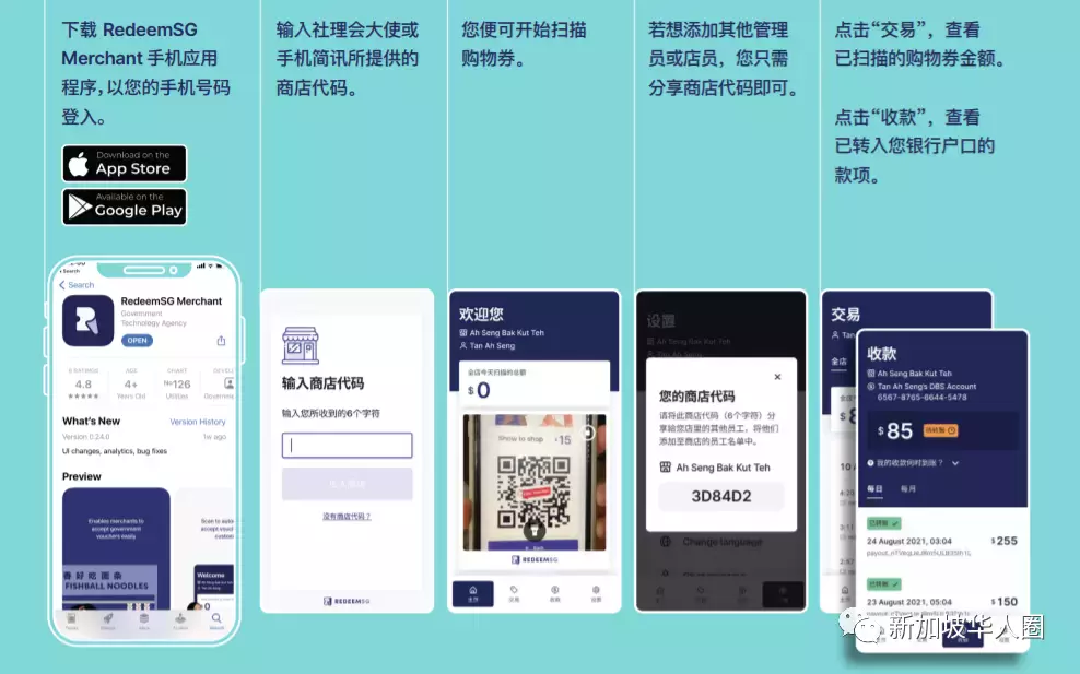 新加坡超百万家庭已领取100新币购物券!再推出全岛商家互动地图