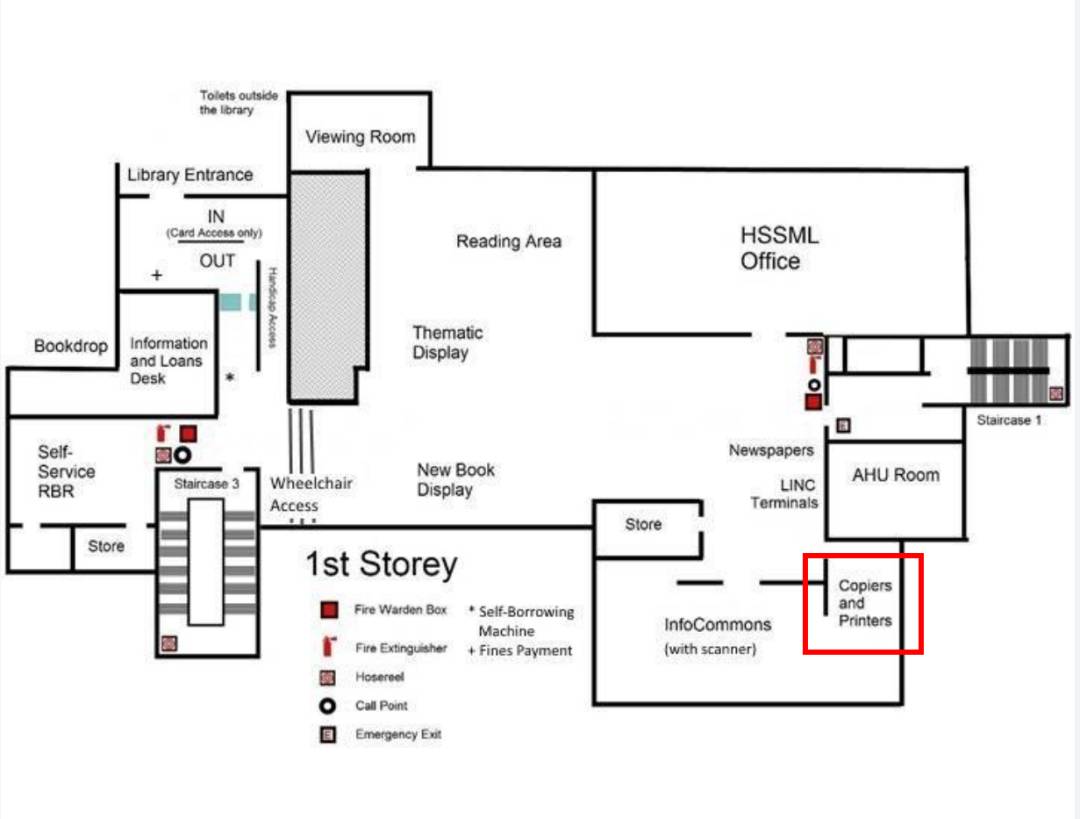 NUS生存指南 校内打印地点合集