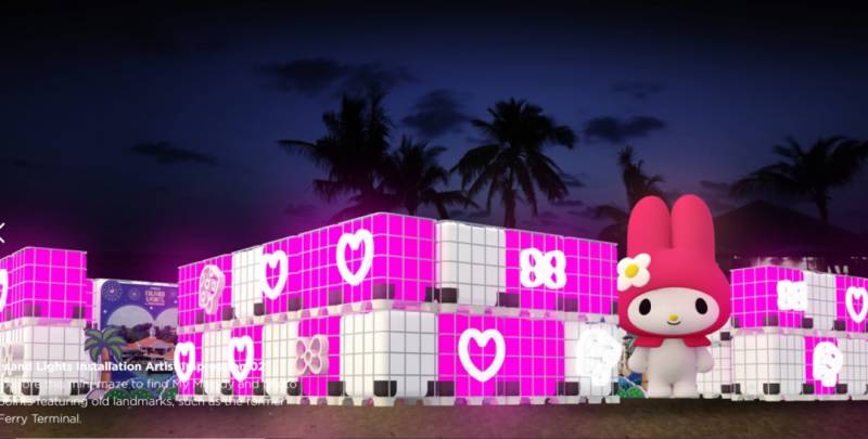 晚风徐徐的海岸,闪闪亮亮的Hello Kitty,圣淘沙全新打卡胜地已经开放啦