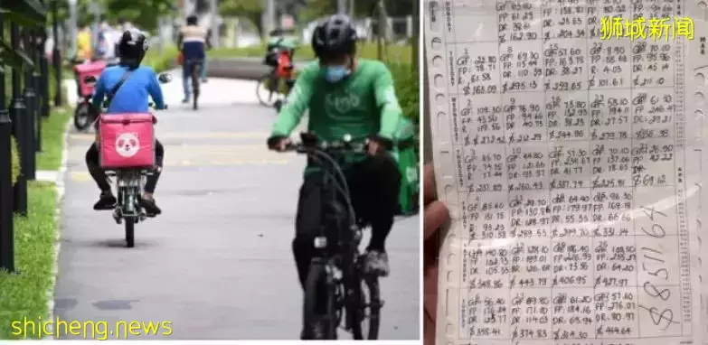 新加坡外卖小哥晒收入，月入8000+新币，一个月31天无休