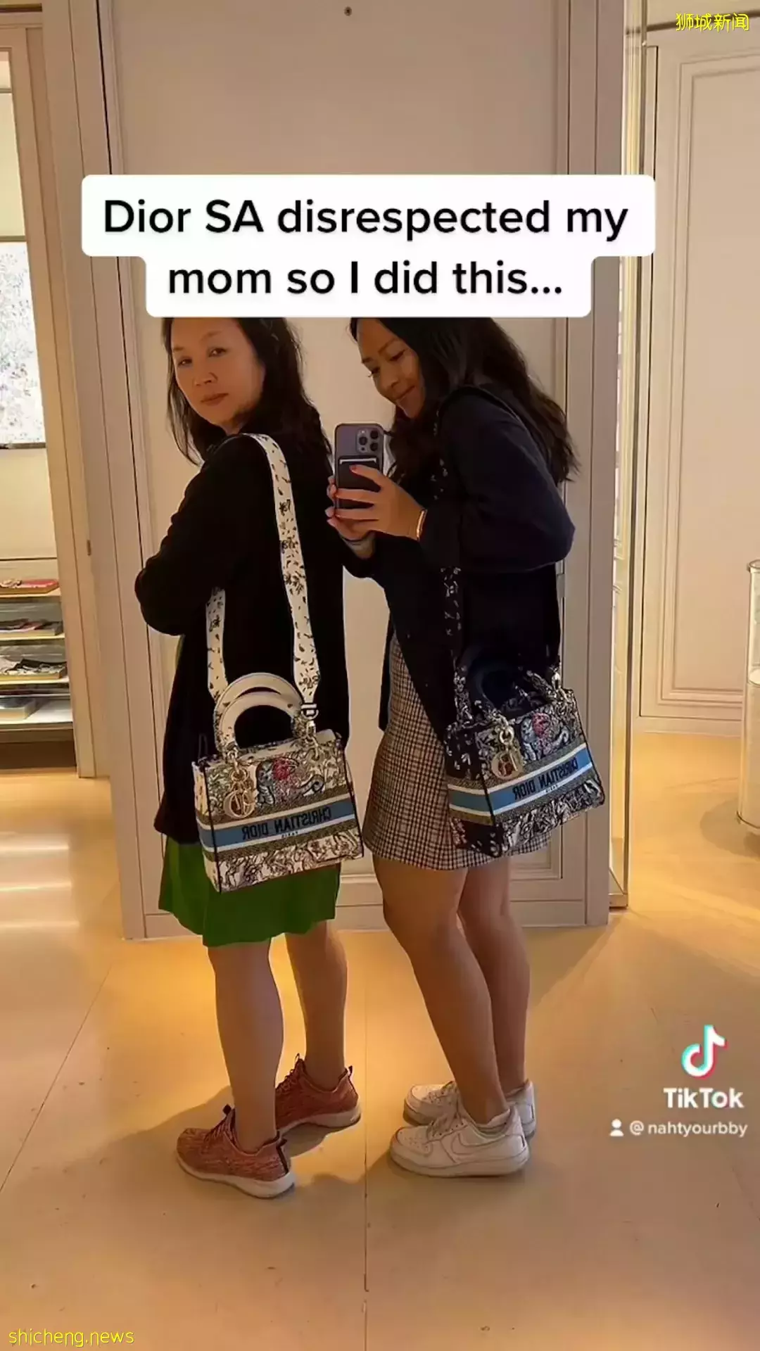 “我的妈妈在罗马奢侈品店遭遇店员白眼,我是这么反击的!”