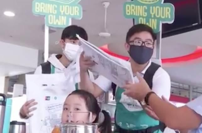 新加坡五家小贩中心,取消一次性餐盒了