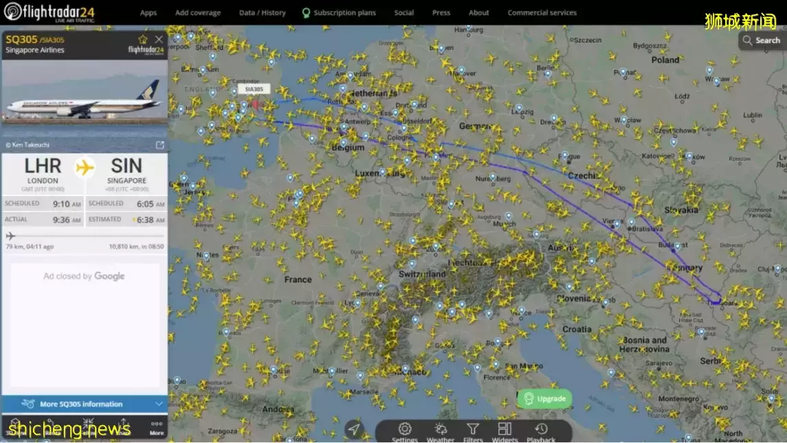 新航伦敦飞新加坡客机 起飞不久 引擎震动折返