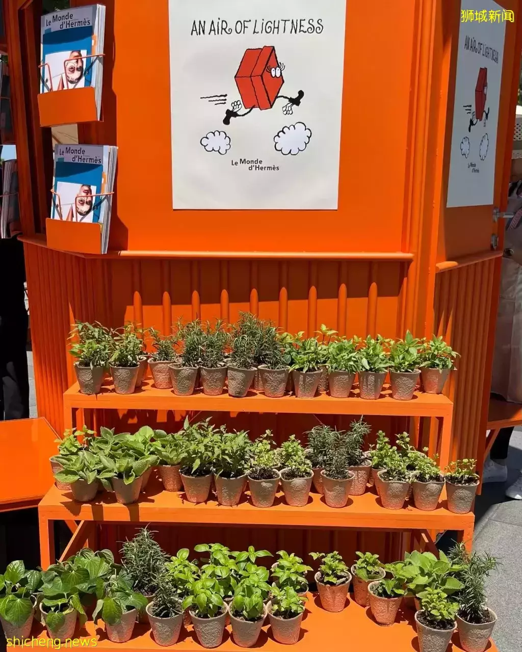 爱马仕MBS快闪活动！限定橙色网袋、花束、杂志免费领