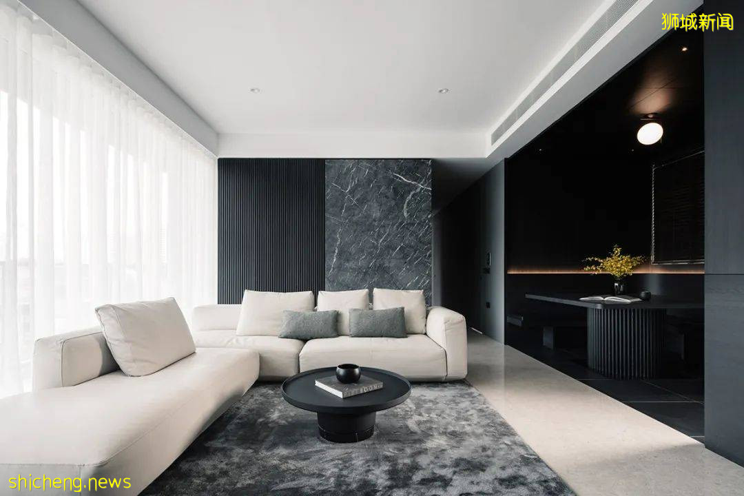 146㎡ 黑色调公寓,打造别样的轻奢感