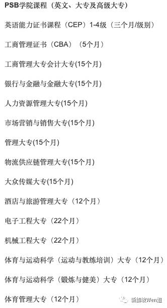 新加坡都有哪些私立學院