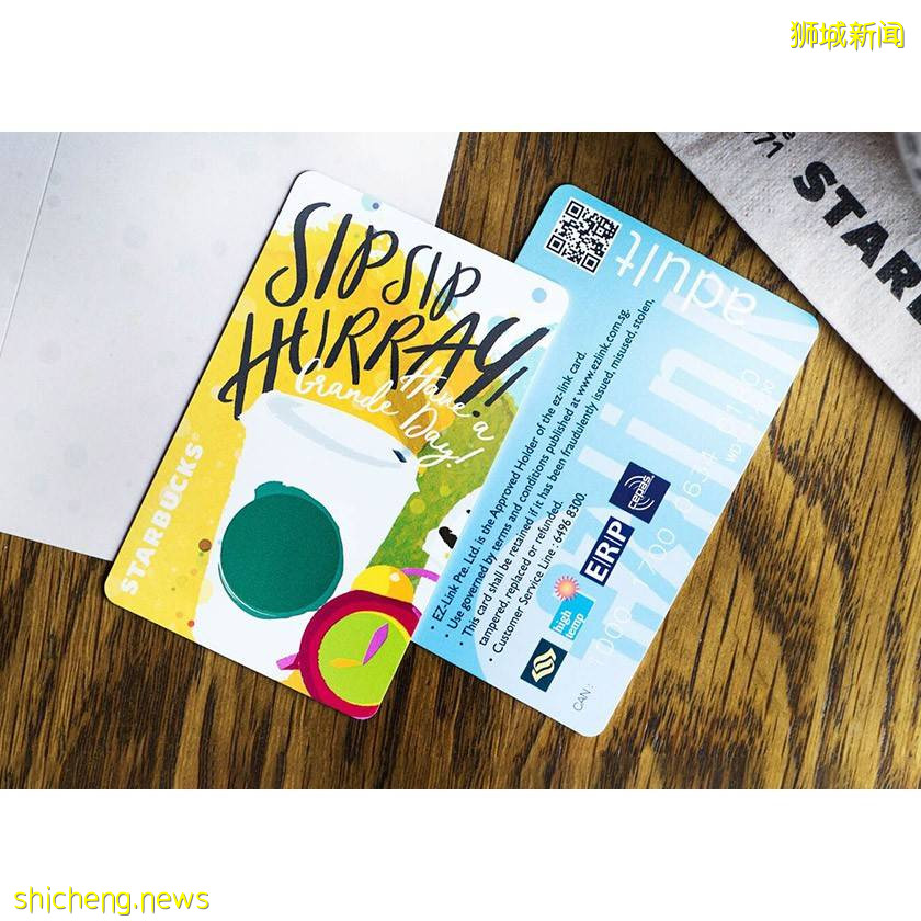 買星巴克送Ez Link卡！消費15新幣就可免費獲得一張精美插畫Ez Link
