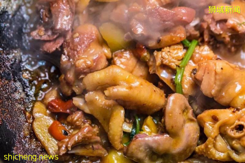 藏在新加披的农家柴火鸡,闹市里难得的淳朴美味