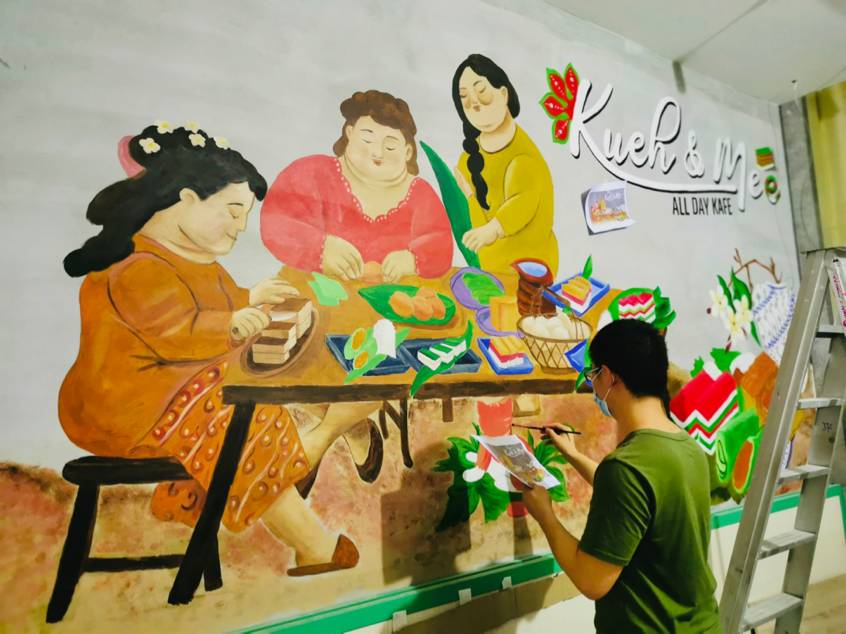 新加坡这些风情街区的壁画火了!餐厅、居家、办公室纷纷模仿