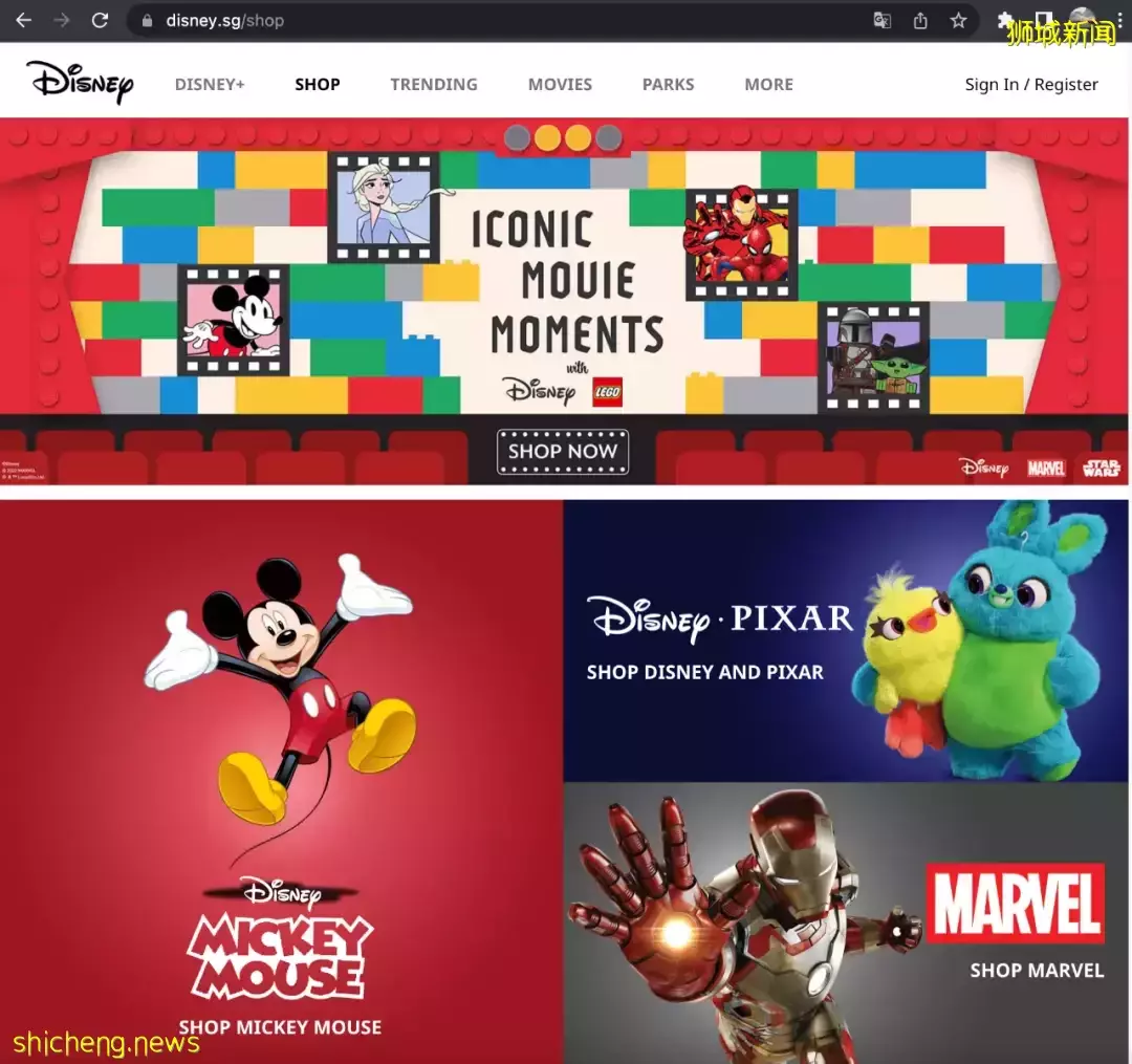 新加坡首家迪士尼商城开业，可可爱爱