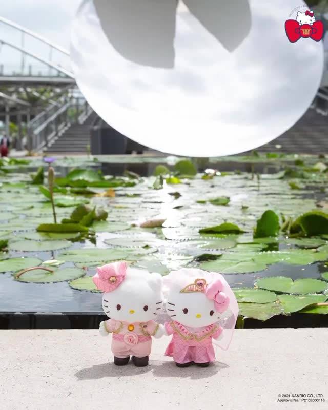 萌出新高度💓SANRIO➕濱海灣金沙推出吉蒂貓結婚玩偶💍附設同款周邊,3月起售賣