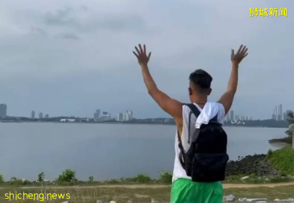 陈汉玮想念家人 隔海向新山招手