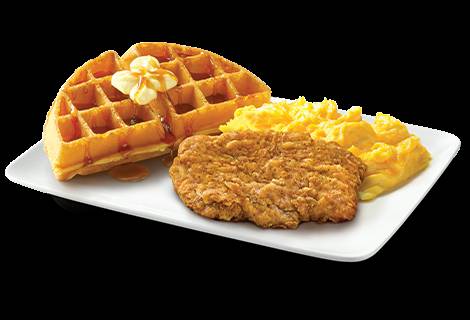 肯德基全新款早餐上市🤤自制华夫饼+炸鸡+美式炒蛋、菜式搭配超级澎湃
