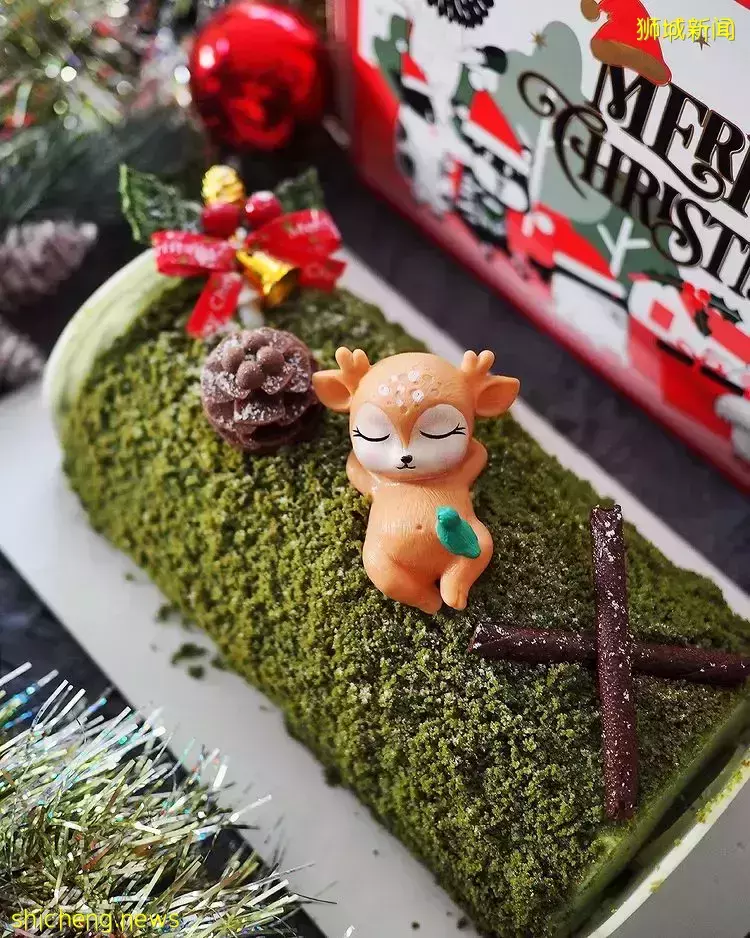 盘点新加坡8大高颜值树桐蛋糕!好看好吃好拍、今年圣诞聚餐就订这些🍰