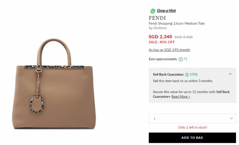 新加坡名牌包折扣！Coach Fendi Dior狂降價