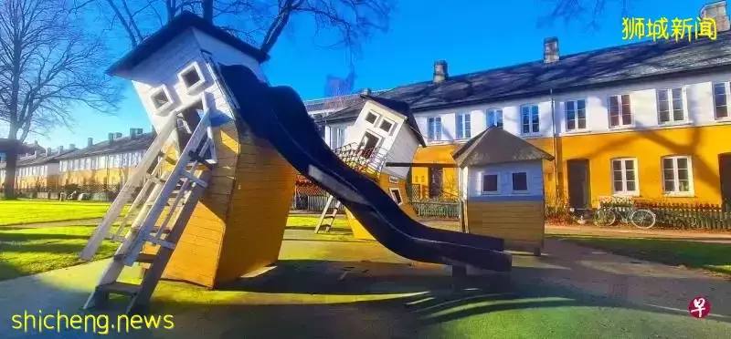 丹麦扭曲房登陆新加坡组屋区:恐龙、沉船世界让儿童的想像力奔驰