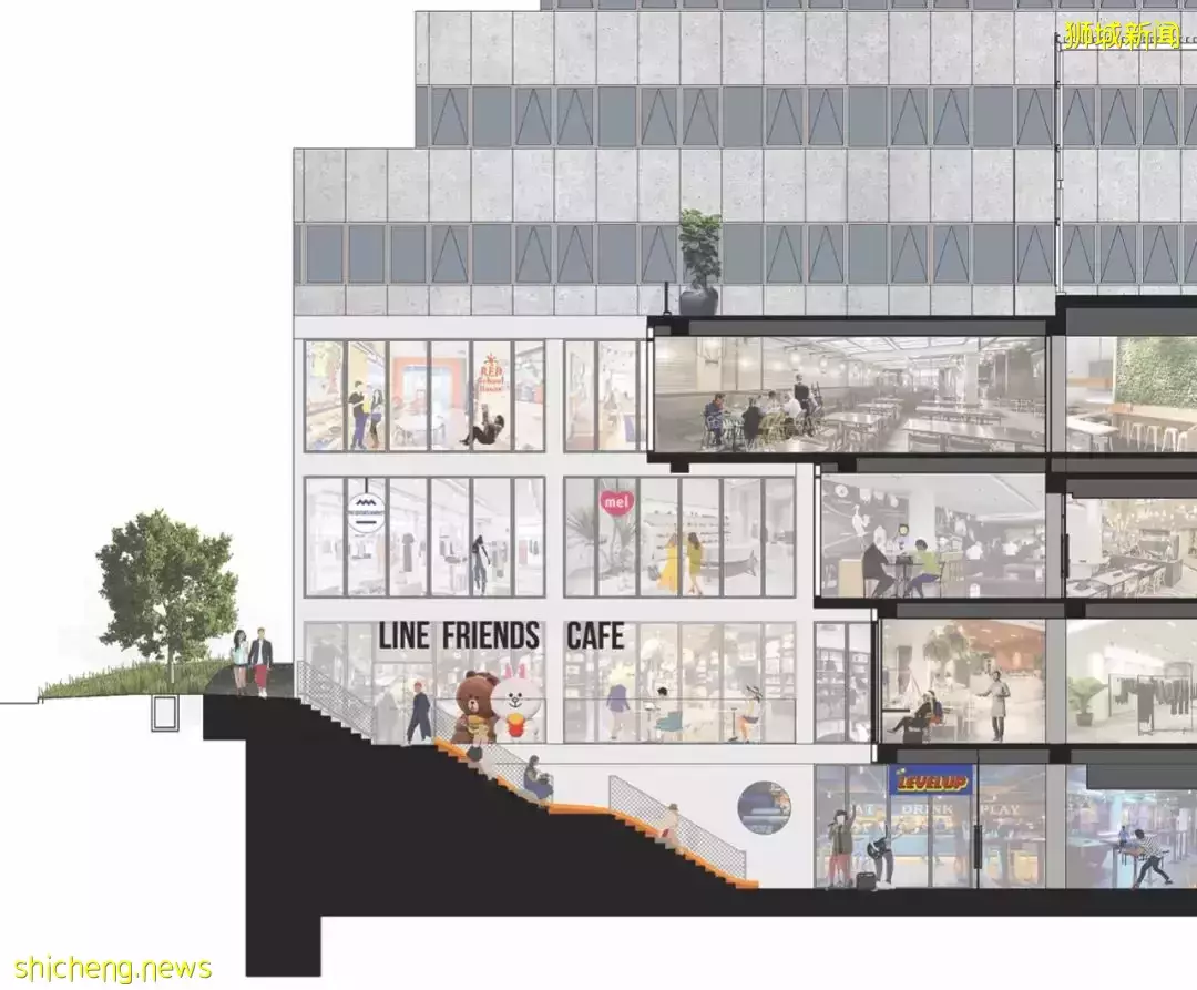 新加坡老商場改造,用工業霓虹升級視覺地標