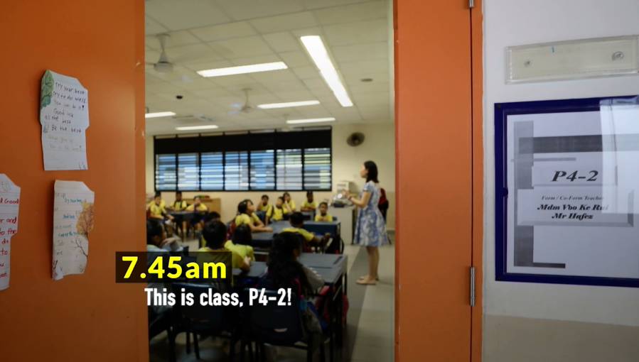 實拍新加坡小四學生的課程安排