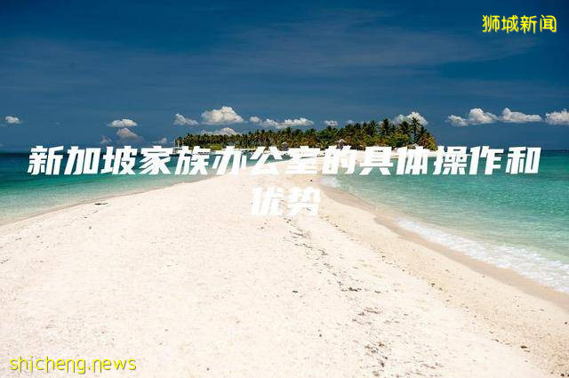 新加坡家族办公室的具体操作和优势