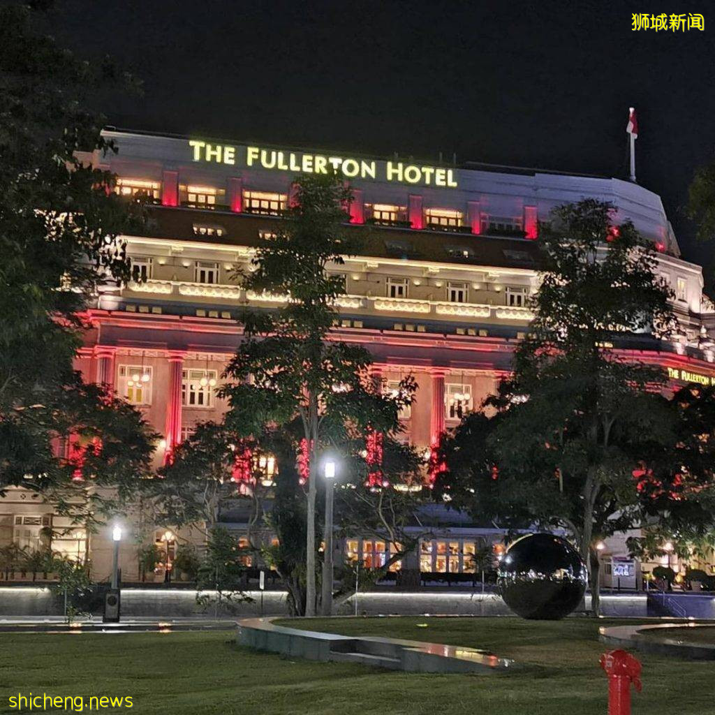 欢庆国庆🎉新加坡7栋历史建筑亮灯啦!整个八月份、投射国旗灯影✨夜幕低垂前去打卡咯📷