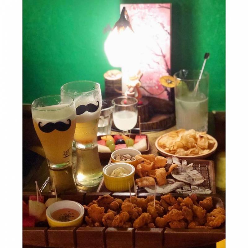 韓式酒吧Kream Beer🍻 藏在新加坡的“小韓國”🇰🇷 Tanjong Pagar秘密花園，櫻花樹下喝啤酒