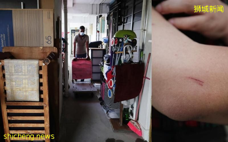阿嫲走廊当仓库 邻居横走照割伤