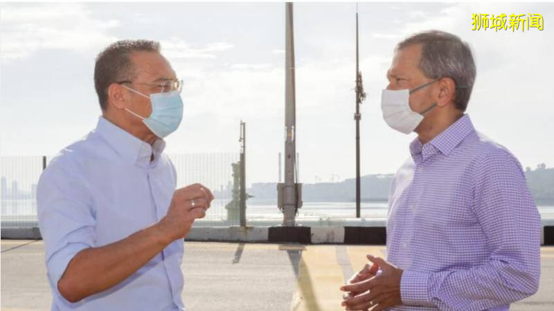 新马外长戴口罩会面新柔长堤“现场办公”,为了“绿色通道”拼了