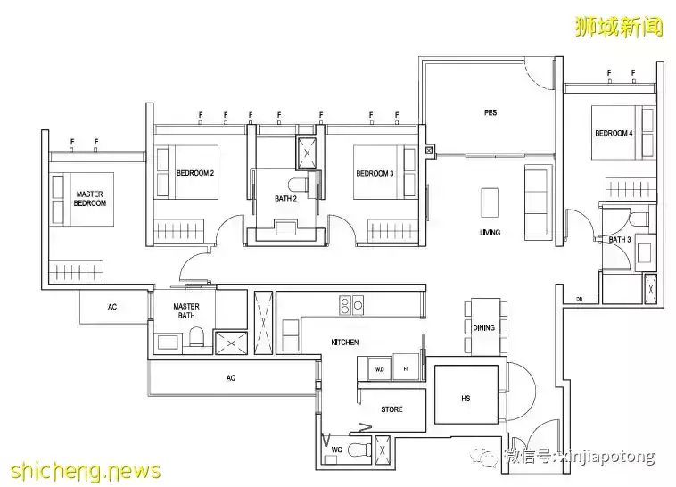 Penrose,中央邊緣區RCR,近市區，步行到阿欲尼地鐵，尺價1627起，千萬不要錯過