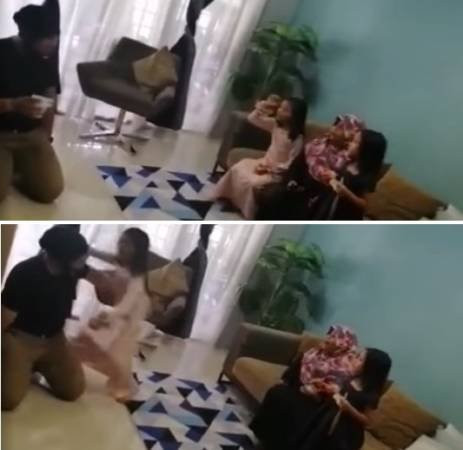 技工上门修冷气 女孩拿水给他喝 竟是逾半年没见的爸爸