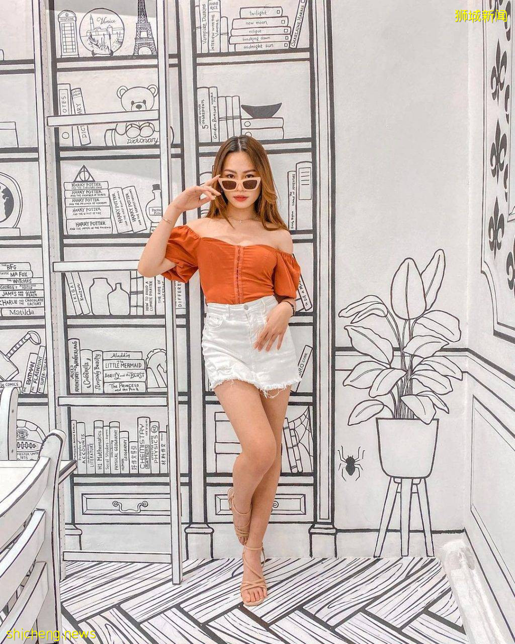 “Cafe Monochrome”首间2D黑白风咖啡馆🤩颠覆感官视觉、化身漫画人物,走进二次元异想世界💥