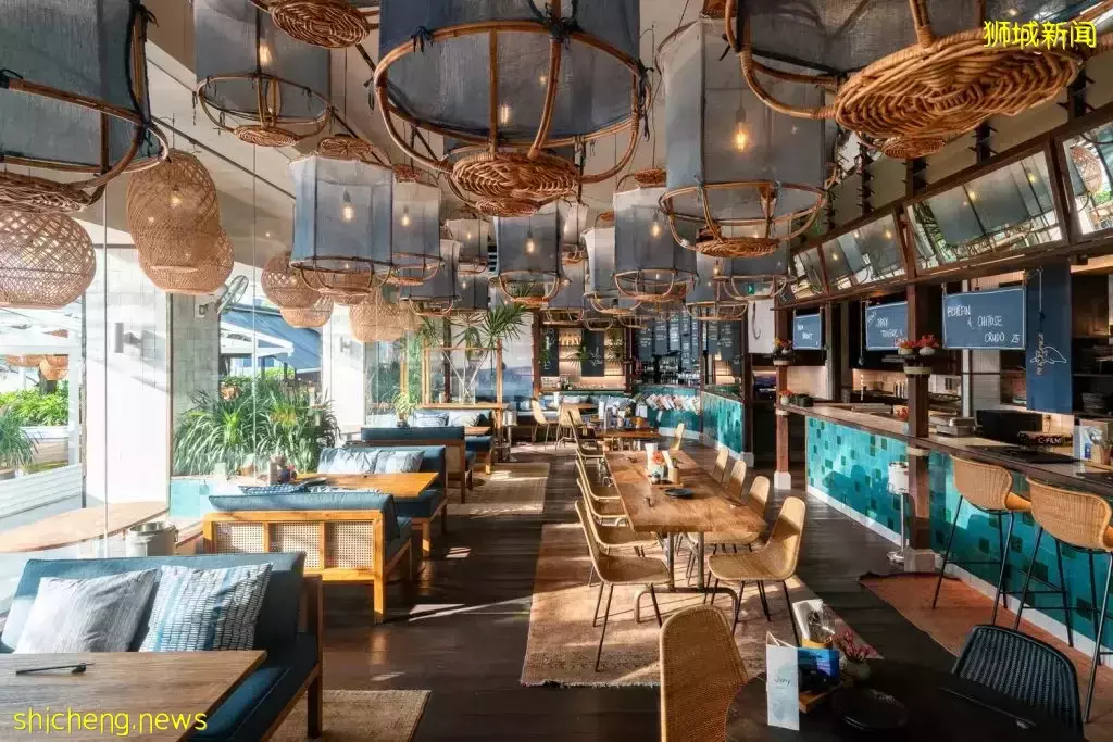JyPSY One Fullerton可以看到海灣的日料餐廳🍣波西米亞風+療愈藍色調，打造超舒適的用餐氛圍