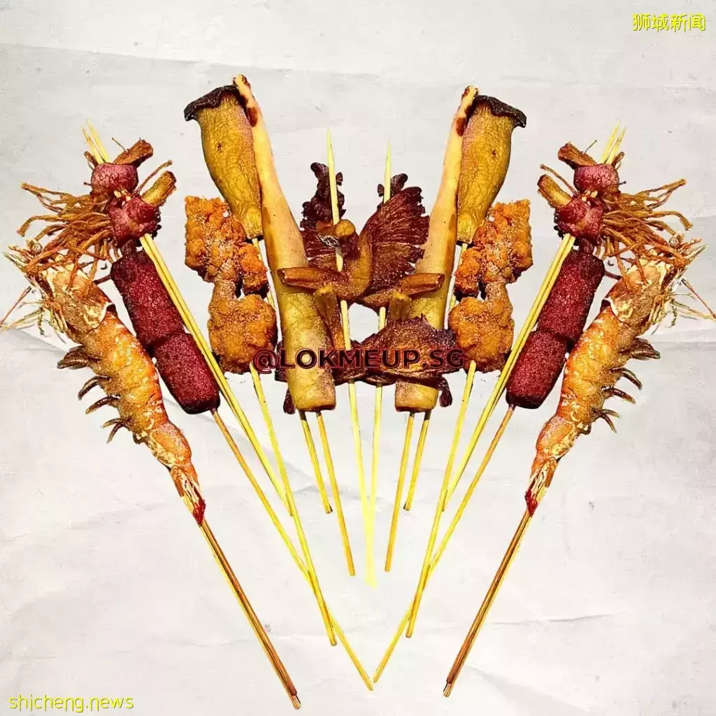 6毛钱每串的Lok Lok摊！还有无限量明太子蛋黄酱哦