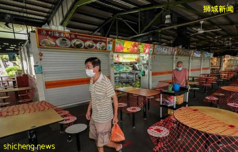 熬到重新开张但是生意惨淡，仅仅几家食阁开门