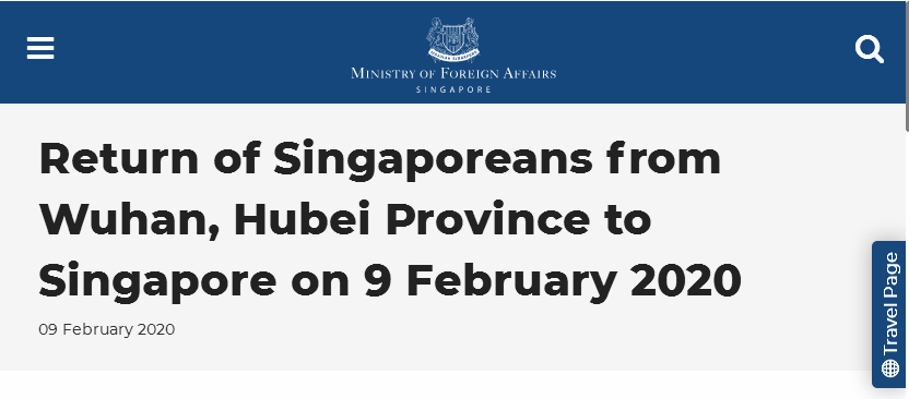 第二趟酷航包机接送，174名滞留武汉的新加坡人回来了