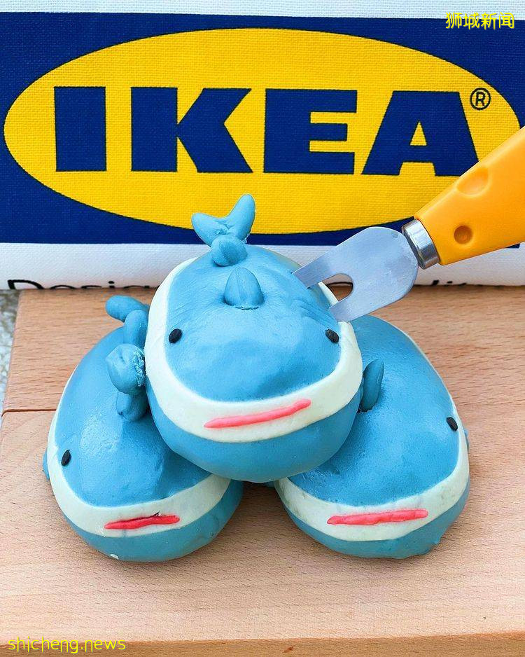 IKEA限定美食!可可爱爱的鲨鱼包子、黑噜噜竹炭香肠面包,赶快去买来尝鲜