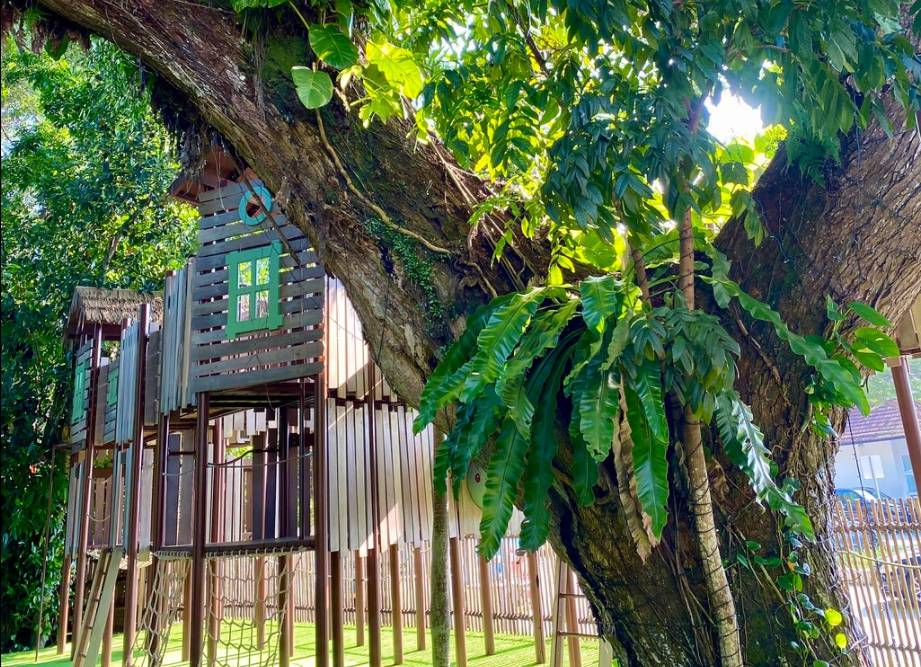 新加坡30多間孩子喜歡的餐廳，自帶免費遊樂場！樹屋、蹦床、攀岩、秋千都有（上）