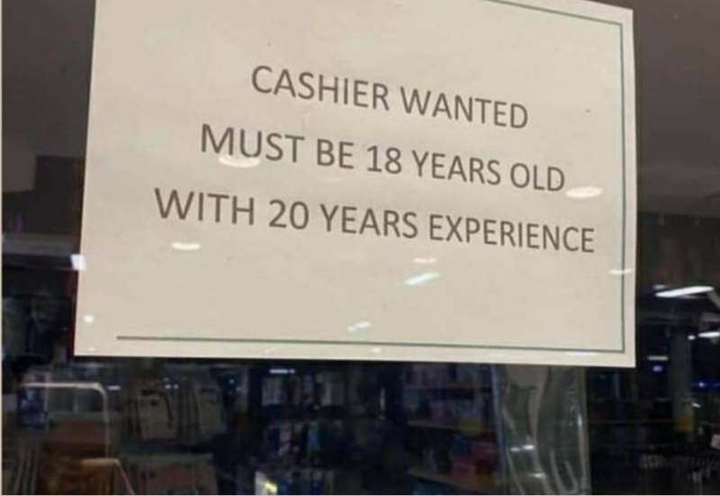 应征者须18岁却要有20年经验 搞笑征聘启事惹议