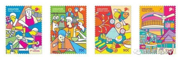 慶祝申遺成功 新加坡郵政推出小販系列郵票