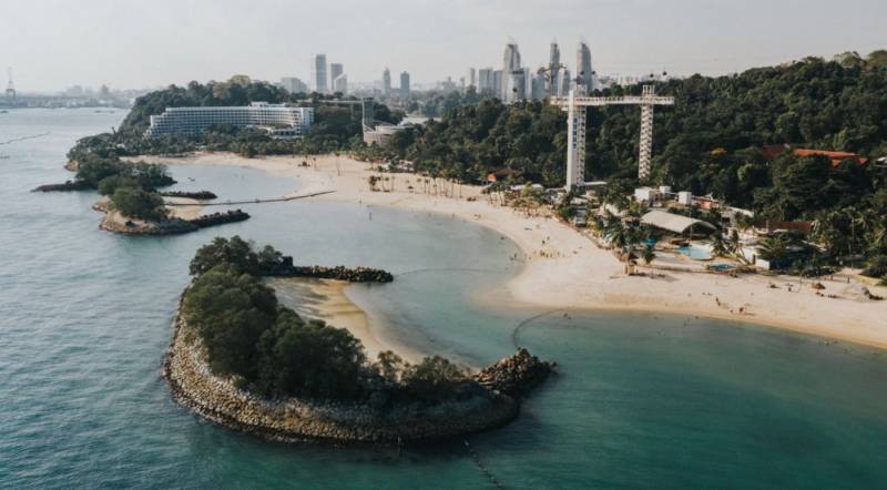 圣淘沙游客少了一半，捷运、巴士、岛上交通全免费