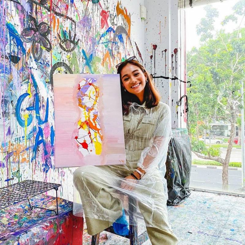 新加坡首家泼水彩画室 🌈 舒解压力+消除焦虑新去处🤩 挥洒你的才艺,释放你的压力