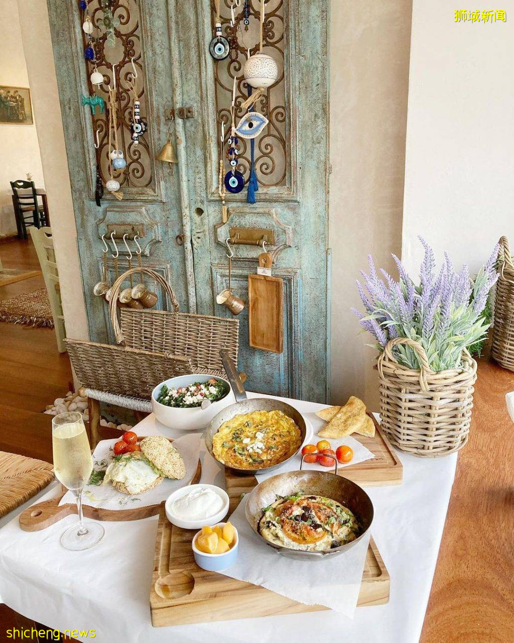 一秒穿越到希腊🇬🇷地中海风情餐厅Blu Kouzina🍲地道正宗美食、蓝白小镇风格，开启悠闲度假心情
