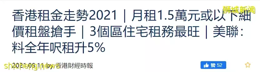 1個月內，賣出22個百萬組屋！新加坡 VS 香港 VS上海，哪裏生活更貴