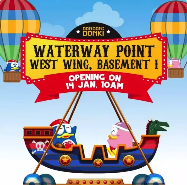 Don Don Donki 榜鵝 Waterway Point 1月14日開業