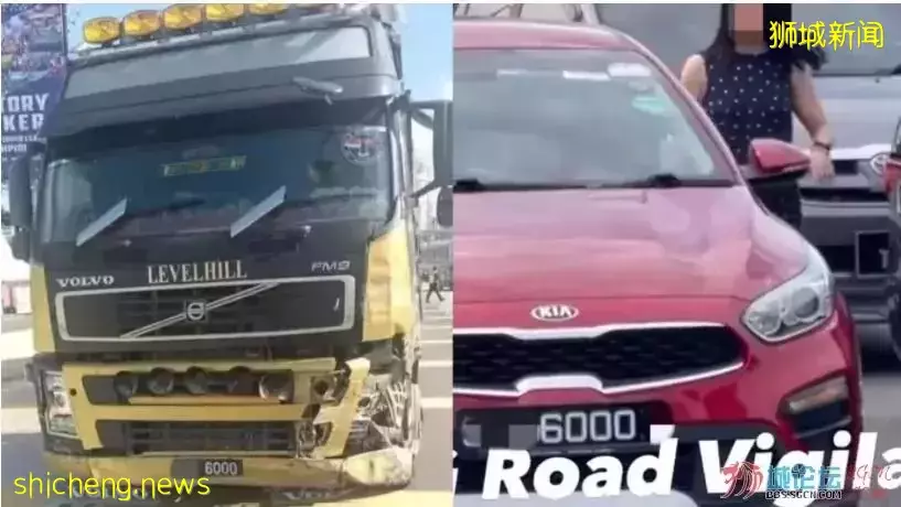 新加坡女“路霸”第三彈:神巧合!肉身攔車與連環車禍車牌居然一樣