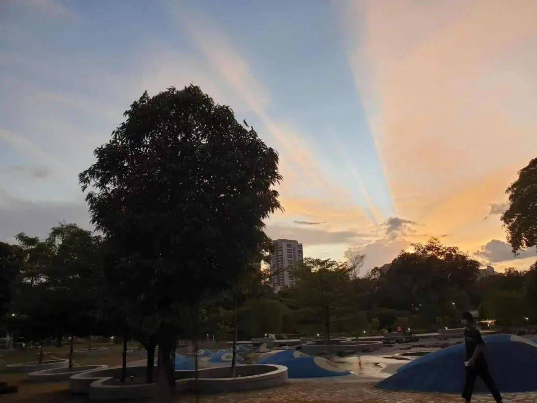 罕见!新加坡再现神奇天象,万道光芒从天空射下,50张美图刷屏