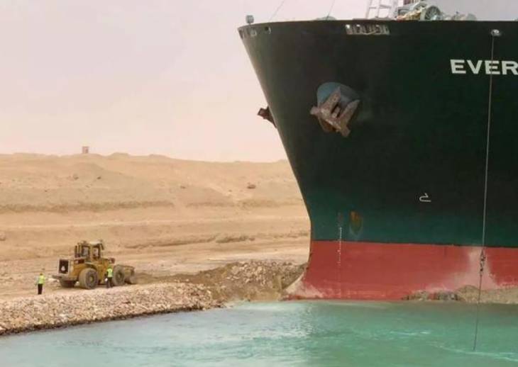 中国巨型货轮在苏伊士运河搁浅,或直接导致新加坡物价上涨