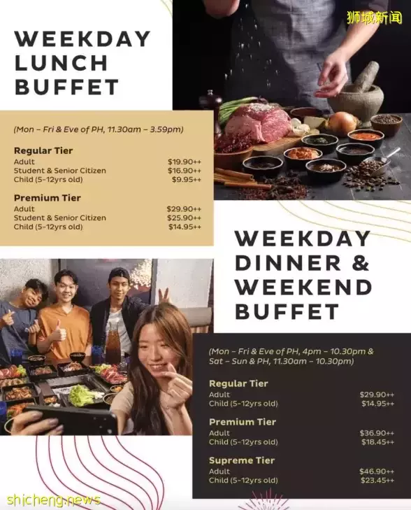 Seoul Garden 19日恢复自助服务, 价格从S$16.90++ 起