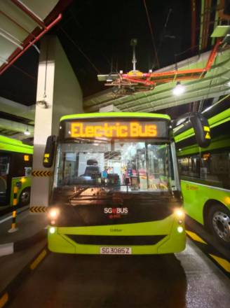 新加坡3门电动巴士来了，8月25日起将推出20 辆